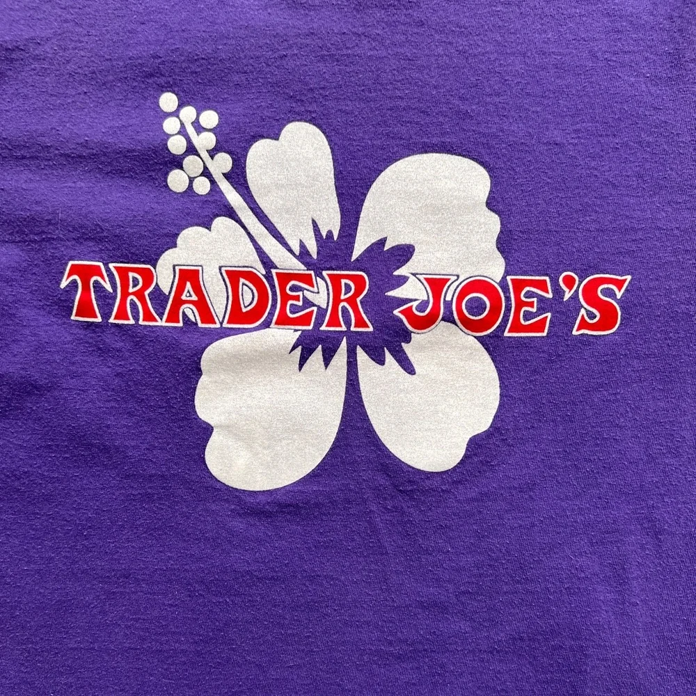 Trader Joe’s Long Sleeve Crew Shirt in Purple - Picture 2 of 8